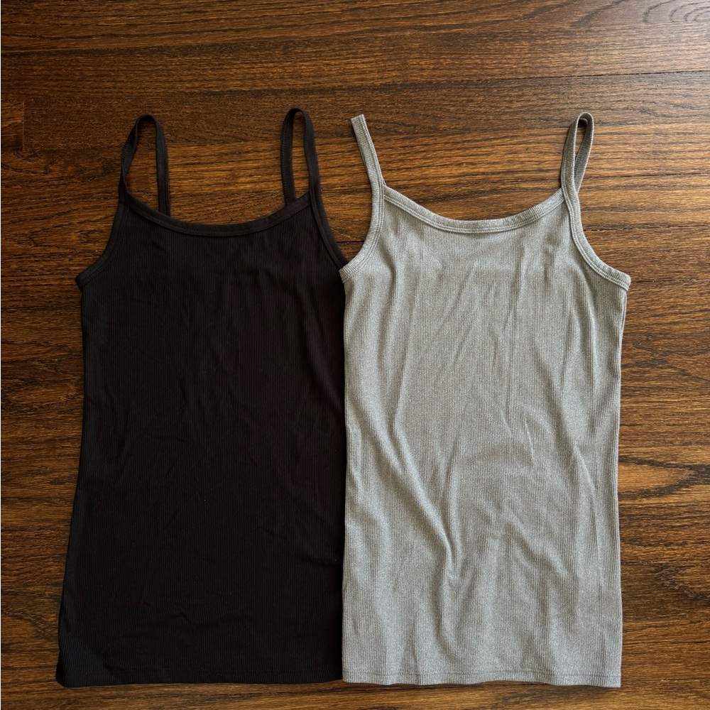 No Boundaries Black and Gray Camisole Set